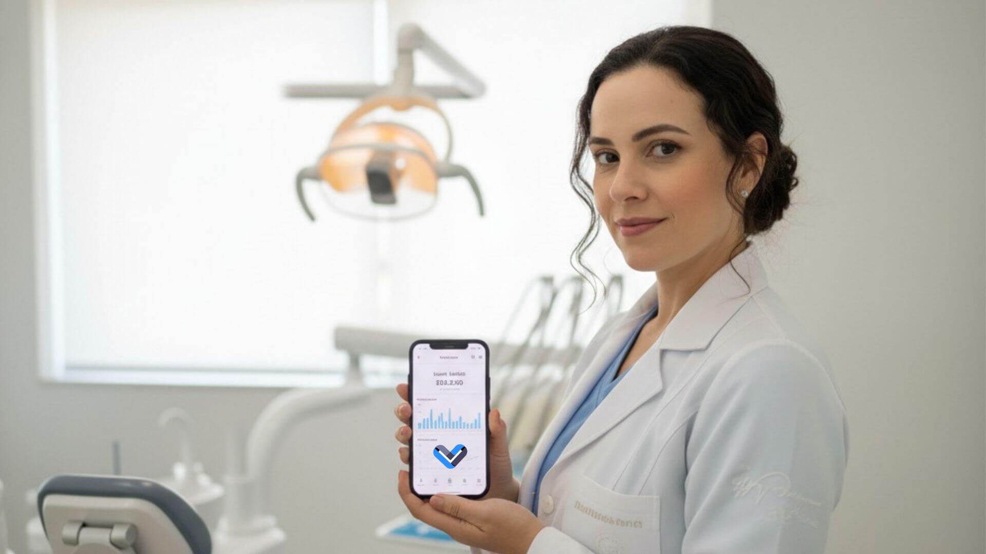 Dentista profissional usando Vyllo